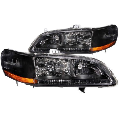 ANZO 1998-2002 Honda Accord Crystal Headlights Black thumbnail 5