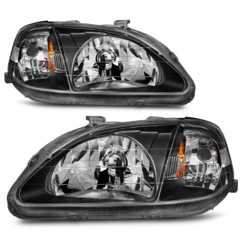 ANZO 1999-2000 Honda Civic Crystal Headlights Black thumbnail 9