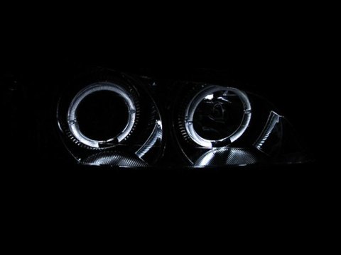 ANZO 2000-2004 Infiniti I30 Projector Headlights w/ Halo Chrome thumbnail 3