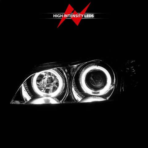 ANZO 2000-2004 Infiniti I30 Projector Headlights w/ Halo Chrome thumbnail 8