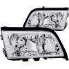 ANZO 1994-2000 Mercedes Benz C Class W202 Crystal Headlights Chrome thumbnail 8