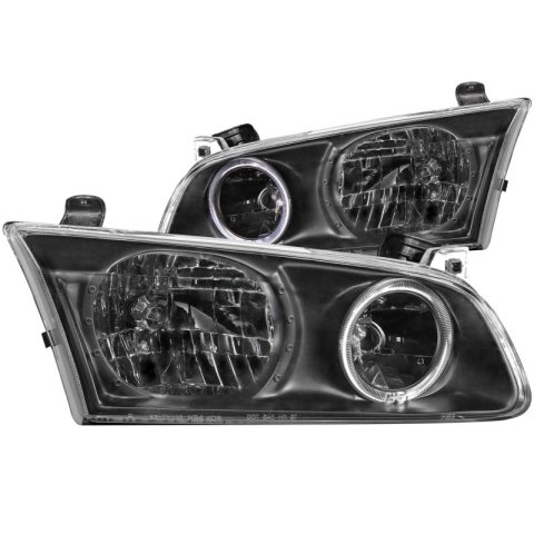 ANZO 2000-2001 Toyota Camry Crystal Headlights w/ Halo Black thumbnail 4