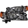 ANZO 1998-2000 Toyota Corolla Crystal Headlights Black thumbnail 8