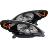 ANZO 2003-2008 Toyota Matrix Crystal Headlights Black thumbnail 4