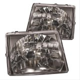 ANZO 1997-2000 Toyota Tacoma Crystal Headlights Black thumbnail 1