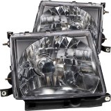 ANZO 1997-2000 Toyota Tacoma Crystal Headlights Black thumbnail 2