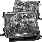 ANZO 1997-2000 Toyota Tacoma Crystal Headlights Black thumbnail 3