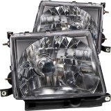 ANZO 1997-2000 Toyota Tacoma Crystal Headlights Black thumbnail 4
