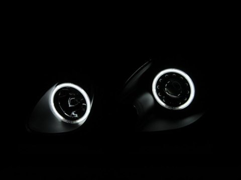 ANZO 1998-2005 Lexus Gs300 Projector Headlights w/ Halo Black thumbnail 2