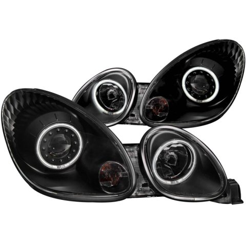 ANZO 1998-2005 Lexus Gs300 Projector Headlights w/ Halo Black thumbnail 6
