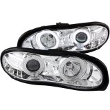 ANZO 1998-2002 Chevrolet Camaro Projector Headlights w/ Halo Chrome thumbnail 1
