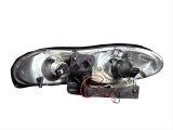 ANZO 1998-2002 Chevrolet Camaro Projector Headlights w/ Halo Chrome thumbnail 2