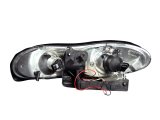 ANZO 1998-2002 Chevrolet Camaro Projector Headlights w/ Halo Chrome thumbnail 7