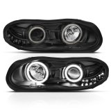 ANZO 1998-2002 Chevrolet Camaro Projector Headlights w/ Halo Black thumbnail 8
