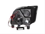 ANZO 2005-2009 Ford Mustang Projector Headlights w/ Halo Black thumbnail 2