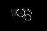 ANZO 2005-2009 Ford Mustang Projector Headlights w/ Halo Black thumbnail 3