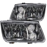 ANZO 1999-2005 Volkswagen Jetta Crystal Headlights Black w/o Bulbs thumbnail 3