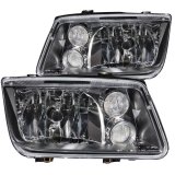ANZO 1999-2005 Volkswagen Jetta Crystal Headlights Black w/o Bulbs thumbnail 4