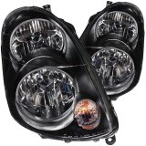 ANZO 2003-2004 Infiniti G35 Crystal Headlights Black thumbnail 3