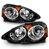 ANZO 2002-2004 Acura RSX Crystal Headlights Black thumbnail 5