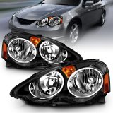 ANZO 2002-2004 Acura RSX Crystal Headlights Black thumbnail 6