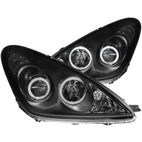 ANZO 2002-2003 Lexus Es300 Projector Headlights w/ Halo Black thumbnail 4