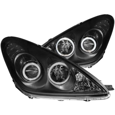 ANZO 2002-2003 Lexus Es300 Projector Headlights w/ Halo Black thumbnail 6