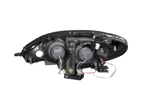 ANZO 2002-2003 Lexus Es300 Projector Headlights w/ Halo Black thumbnail 7