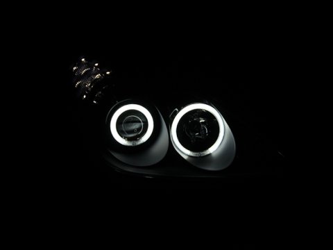 ANZO 2002-2003 Lexus Es300 Projector Headlights w/ Halo Black thumbnail 8