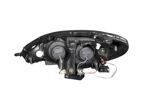 ANZO 2002-2003 Lexus Es300 Projector Headlights w/ Halo Black thumbnail 9