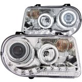 ANZO 2005-2010 Chrysler 300C Projector Headlights w/ Halo Chrome (CCFL) G2 thumbnail 4