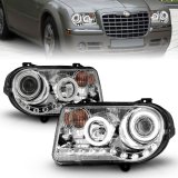 ANZO 2005-2010 Chrysler 300C Projector Headlights w/ Halo Chrome (CCFL) G2 thumbnail 7