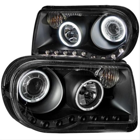 ANZO 2005-2010 Chrysler 300C Projector Headlights w/ Halo Black (CCFL) G2 thumbnail 1