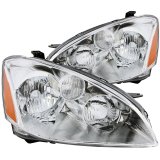 ANZO 2002-2004 Nissan Altima Crystal Headlights Chrome thumbnail 3