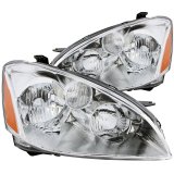 ANZO 2002-2004 Nissan Altima Crystal Headlights Chrome thumbnail 4