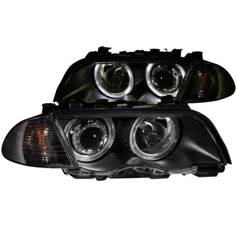 ANZO 1999-2001 BMW 3 Series E46 Projector Headlights w/ Halo Black (CCFL) thumbnail 8