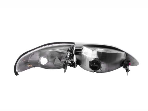 ANZO 1994-1998 Ford Mustang Crystal Headlights Chrome thumbnail 6