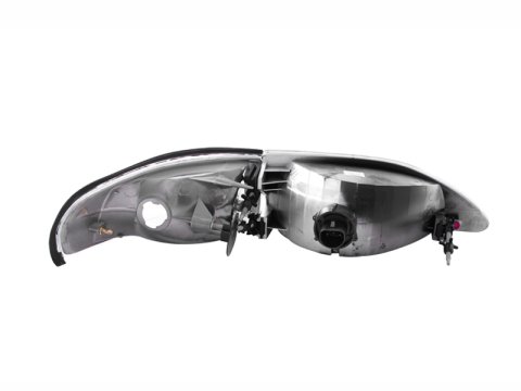ANZO 1994-1998 Ford Mustang Crystal Headlights Chrome thumbnail 7