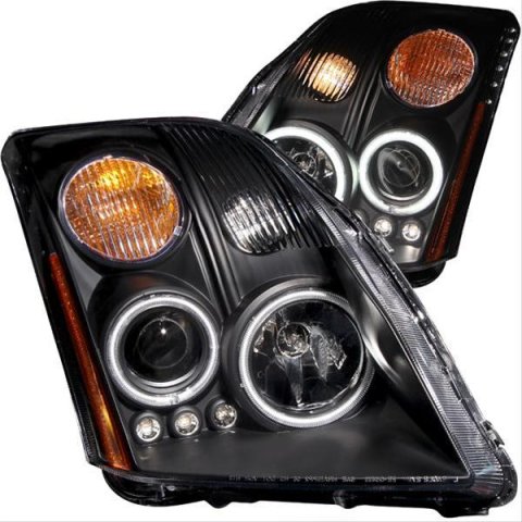 ANZO 2007-2012 Nissan Sentra Projector Headlights Black thumbnail 1