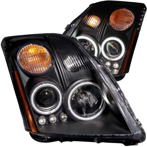 ANZO 2007-2012 Nissan Sentra Projector Headlights Black thumbnail 4