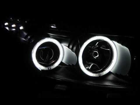 ANZO 2008-2010 Scion Xb Projector Headlights w/ Halo Black thumbnail 3