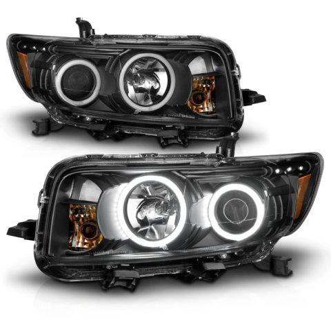 ANZO 2008-2010 Scion Xb Projector Headlights w/ Halo Black thumbnail 9