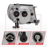 ANZO 2005-2011 Toyota Tacoma Projector Headlights w/ Halo Black thumbnail 9