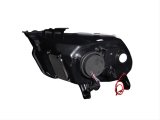 ANZO 2010-2014 Ford Mustang Projector Headlights w/ Halo Black (CCFL) thumbnail 2