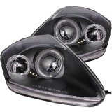 ANZO 2000-2005 Mitsubishi Eclipse Projector Headlights w/ Halo Black thumbnail 4