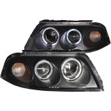 ANZO 2001-2005 Volkswagen Passat Projector Headlights w/ Halo Black thumbnail 1