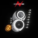 ANZO 2003-2007 Infiniti G35 Projector Headlights w/ Halo Black (CCFL) (HID Compatible) thumbnail 9