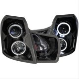 ANZO 2003-2007 Cadillac CTS Projector Headlights w/ Halo Black thumbnail 3