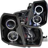 ANZO 2003-2007 Cadillac CTS Projector Headlights w/ Halo Black thumbnail 4