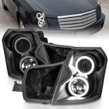 ANZO 2003-2007 Cadillac CTS Projector Headlights w/ Halo Black (CCFL) thumbnail 5